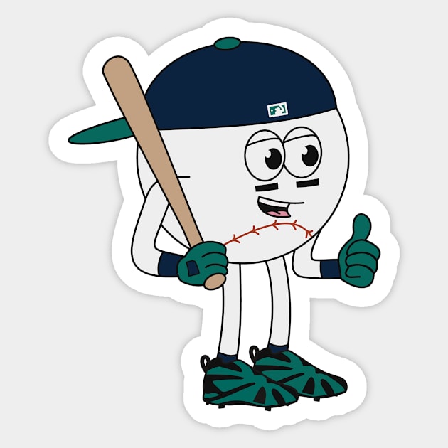 Griffey Baseball Guy Sticker by StickyHenderson